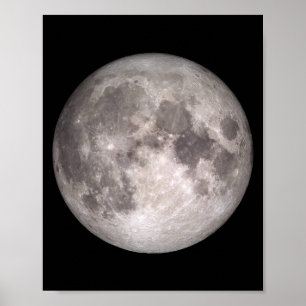 Near Side of Måne (Lunar Landscape) Poster