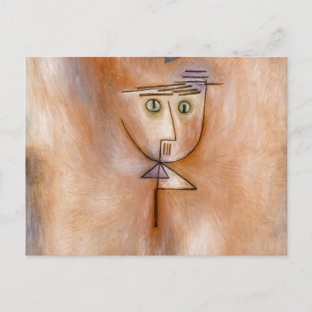 Nearly Hit by Paul Klee Vykort (Framsida)