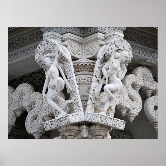 Neasden Temple - Baps Shri Swaminarayan Mandir Poster (Framsidan)