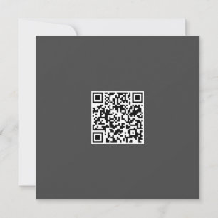 Neat Grått Monochrome Modern Vibe QR-kod Kort