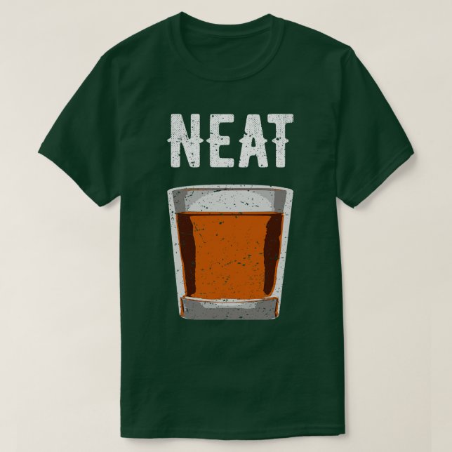 Neat Old Fashioned Scotch and Bourbon V T Shirt (Design framsida)