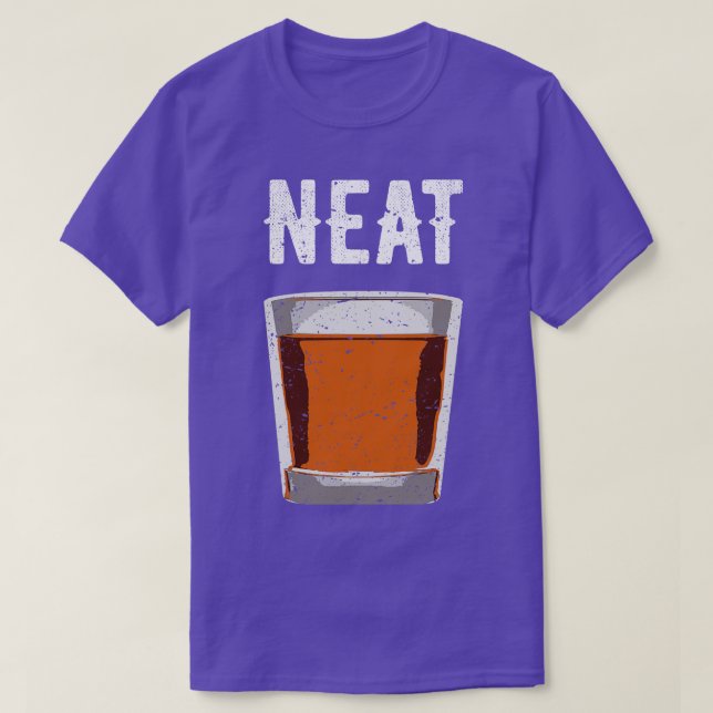 Neat Old Fashioned Scotch and Bourbon V T Shirt (Design framsida)