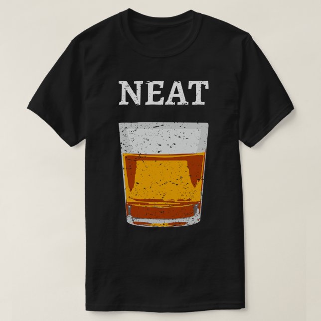 Neat Old Fashioned Scotch och Bourbon IV T Shirt (Design framsida)