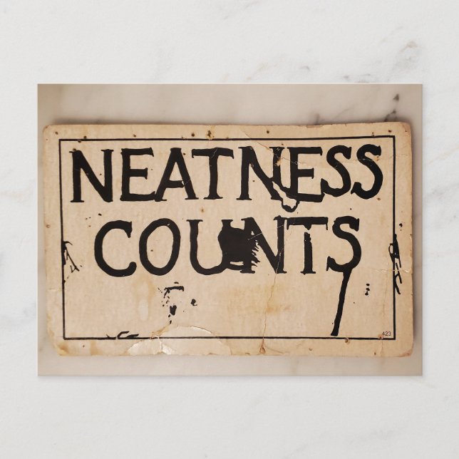 Neat som stift helg vykort (Framsida)