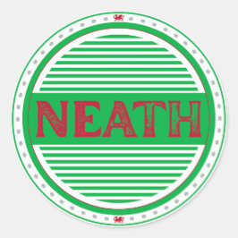 Neath City Pride Emblem – Walisisk Identitet Runt Klistermärke