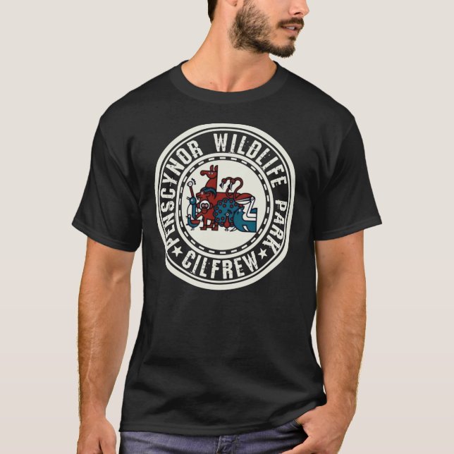 Neath South Wales, Penscynor Wildlife Park, Cilfre T Shirt (Framsida)