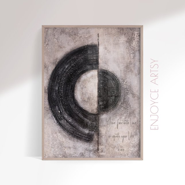 Neatral earthy abstrakt wabi sabi japandi wall art poster (Skapare uppladdad)