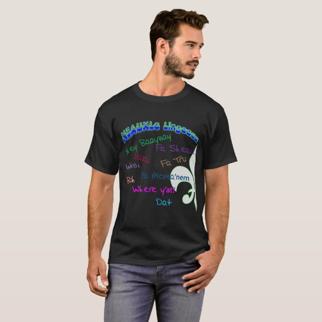 NeauxLa Lingeaux rolig T-tröja T Shirt (Hel framsida)