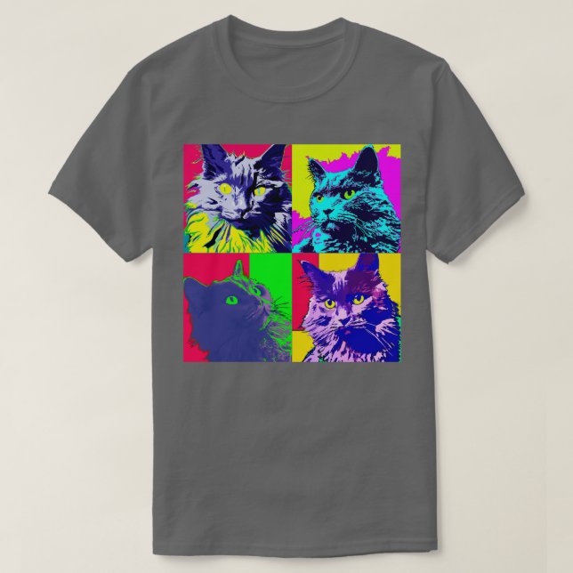 Nebelung Cat Art Lover Gift 1 T Shirt (Design framsida)