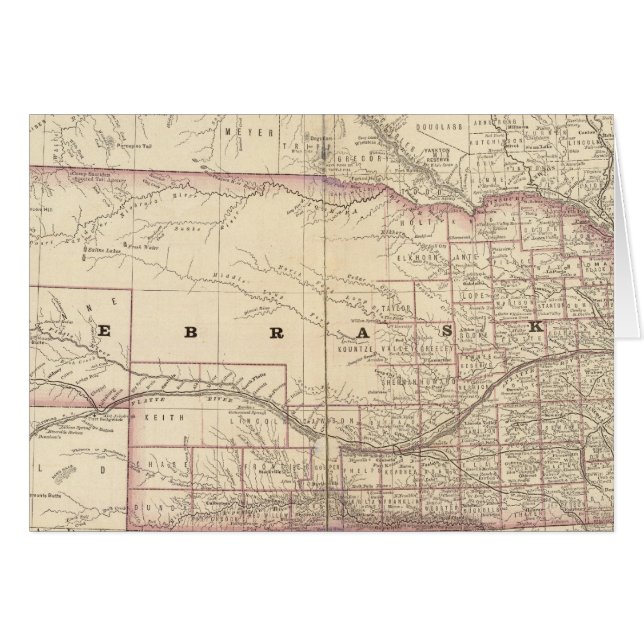 Nebraska 5 hälsningskort (Framsidan Horizontal)