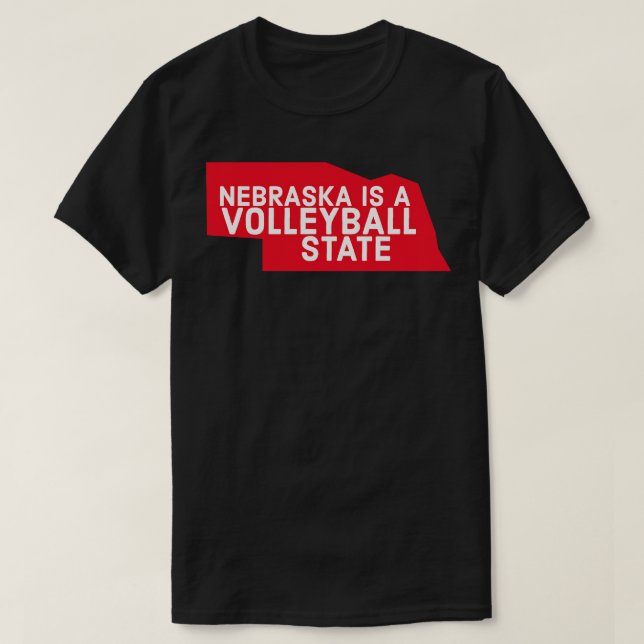 Nebraska är en volleyball-stat TShirt T Shirt (Design framsida)