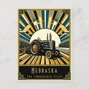 Nebraska Art Deco Vykort