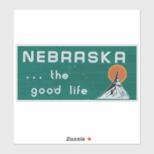 Nebraska. bra liv för .the - NE-klistermärke - Klistermärken