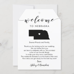 Nebraska Bröllop Välkommen Märkre Brev Itinerary