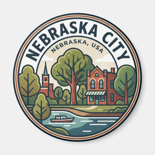 Nebraska City USA Magnet (Framsidan)