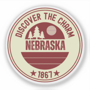 Nebraska Cornhusker State Gif Klistermärken