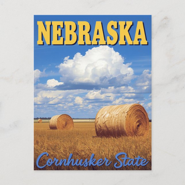 Nebraska Cornhusker State Vykort (Framsida)