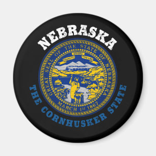 NEBRASKA CORNHUSKER STATLIG FLAGGA MAGNET