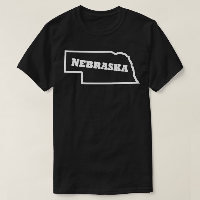 Nebraska-dispositionstext T Shirt (Design framsida)