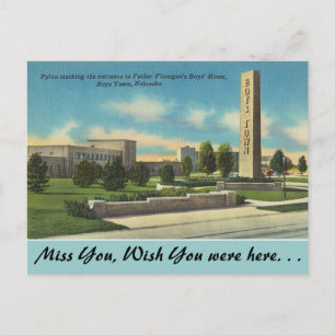 Nebraska, Far Flanagans Boys Town Vykort