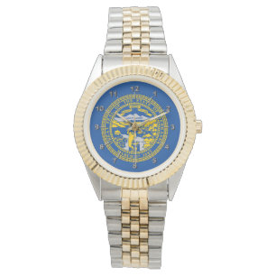 Nebraska flagga armbandsur
