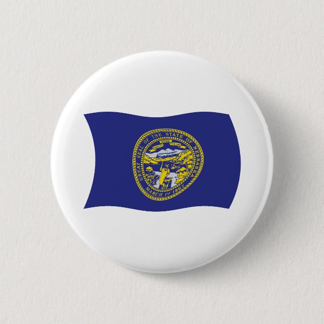 Nebraska Flagga Button Knapp (Framsida)
