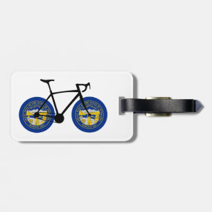Nebraska Flagga Cycling Bagagebricka