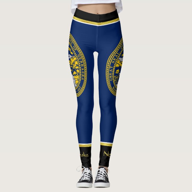 Nebraska flagga leggings (Framsida)