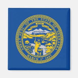 Nebraska flagga magnet