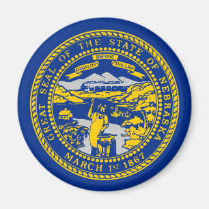 Nebraska Flagga Magnet