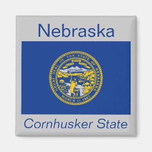 Nebraska Flagga Magnet