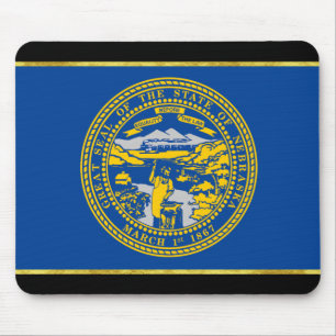 Nebraska flagga musmatta