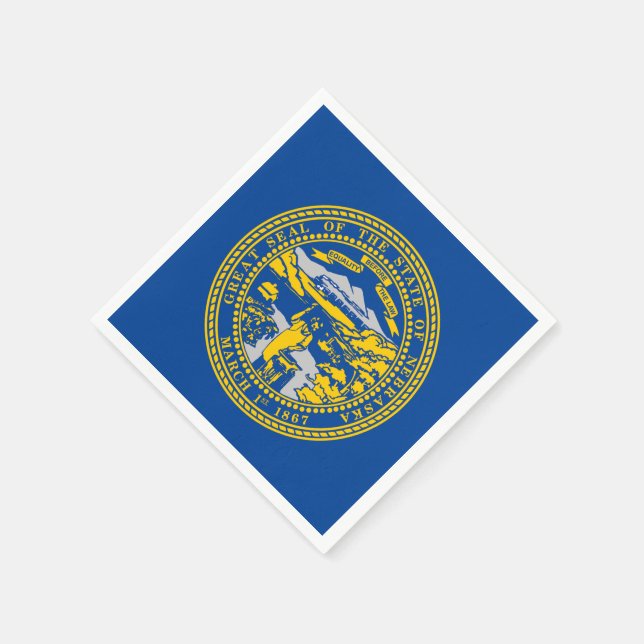 Nebraska flagga pappersservett (Hörn)