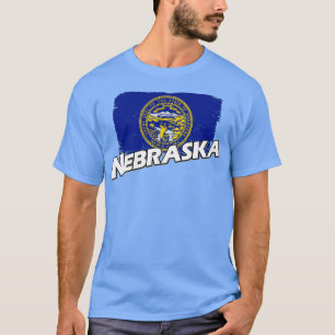 Nebraska flagga t shirt