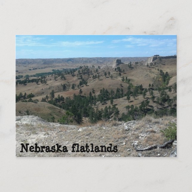 Nebraska flatlands (fick dig att se ut) vykort (Framsida)