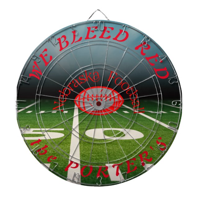 Nebraska Football - Personalize Dartboard Darttavla (Framsidan)