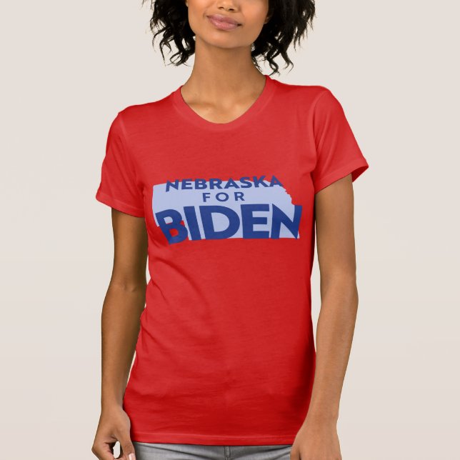 Nebraska for Biden T Shirt (Framsida)