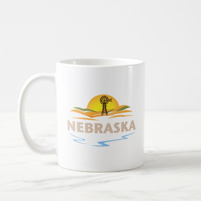 Nebraska Förenta staterna Kaffemugg (Vänster)