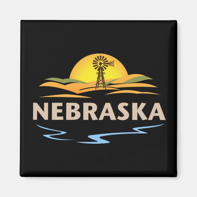 Nebraska Förenta staterna Magnet (Framsidan)