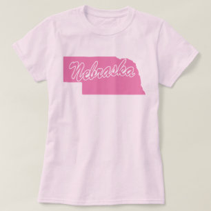 Nebraska-formad t-shirt