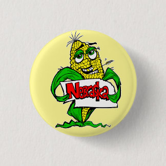 Nebraska Funny Tecknad Maj Pin Button Knapp