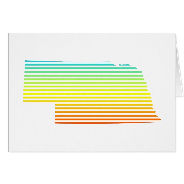 Nebraska-fyllning Hälsningskort (Framsidan Horizontal)