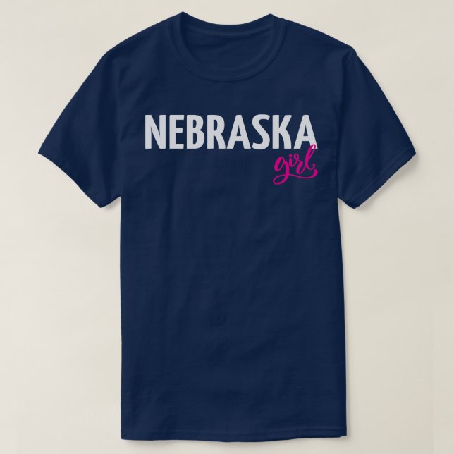Nebraska Girl 2 T Shirt (Design framsida)