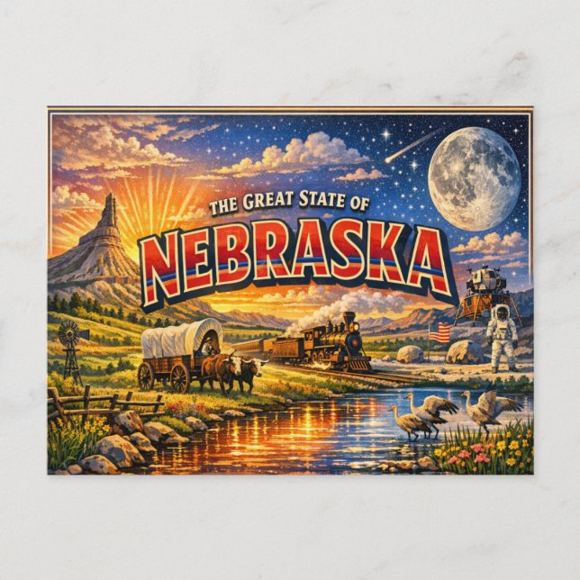 Nebraska Greetings vykort  (Framsida)