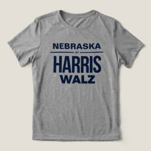 Nebraska Harris Walz T Shirt