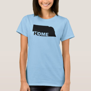 Nebraska Hemma Borta Från Stat T-Shirt Tröjor