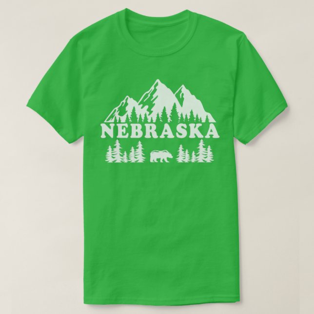 Nebraska Hiking T Shirt (Design framsida)