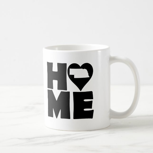Nebraska Home Heart State Mugg eller Resemugg (Höger)