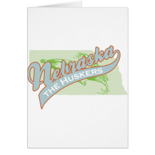 NEBRASKA HUSKERS HÄLSNINGSKORT