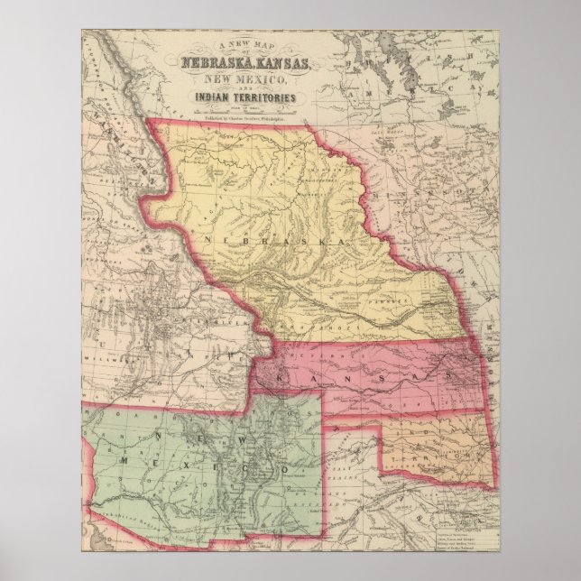 Nebraska, Kansas, New mexico Poster (Framsidan)